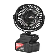 ​Mini Portable Lithium Electric Fan Outdoor Camping Fan Low Noise 360°Rotating 2 Speeds 3.0Ah Battery 577