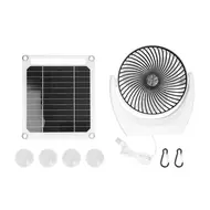 ​Portable 6W Solar Powered Fan Set Monocrystalline Silicon Solar Panel Multifunctional Solar Power Charger 615