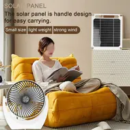 ​Portable 6W Solar Powered Fan Set Monocrystalline Silicon Solar Panel Multifunctional Solar Power Charger 615