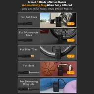 ​Portable Air Compressor for Car Tires Fast Inflator Pump - 2Pcs 672