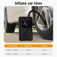 ​Portable Air Compressor for Car Tires Fast Inflator Pump - 2Pcs 672