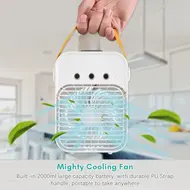 Portable Air Cooling Fan Personal Desktop Air Cooler Humidifier - 2Pcs 576
