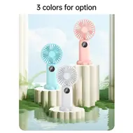 ​Portable Mini Handheld Electric Fan Support 5 Adjustable Wind Speed - Pink 580