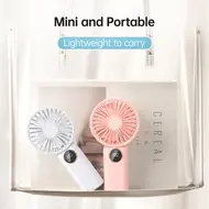 ​Portable Mini Handheld Electric Fan Support 5 Adjustable Wind Speed - Pink 580