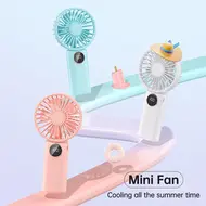​Portable Mini Handheld Electric Fan Support 5 Adjustable Wind Speed - Pink 580