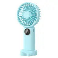 ​Portable Mini Handheld Electric Fan Support 5 Adjustable Wind Speed - Blue 581