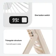 ​Q3 Portable Desk 5 speed adjustable electric fan - White 570