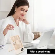 ​Q3 Portable Desk 5 speed adjustable electric fan - White 570