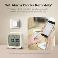 ​QingPing CGD1 Digital Alarm Clock Smart BT APP Control - Blue 634
