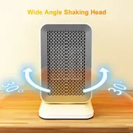 Shaking Head Silent Heating Small Heater Fan Fast Heating Intelligent Temperature Control Home Office Desk Electric Heater - 2Pcs 617