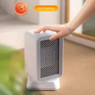 Shaking Head Silent Heating Small Heater Fan Fast Heating Intelligent Temperature Control Home Office Desk Electric Heater - 2Pcs 617
