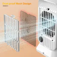 Shaking Head Silent Heating Small Heater Fan Fast Heating Intelligent Temperature Control Home Office Desk Electric Heater - 2Pcs 617