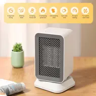 Shaking Head Silent Heating Small Heater Fan Fast Heating Intelligent Temperature Control Home Office Desk Electric Heater - 2Pcs 617