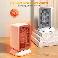 Shaking Head Silent Heating Small Heater Fan Fast Heating Intelligent Temperature Control Home Office Desk Electric Heater - 2Pcs 617