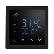 ​Smart Thermostat 16A Floor Heating Temperature Controller with LED Touch Screen 85-265V Electric Heating Controller - Black 585