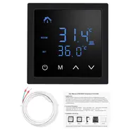 ​Smart Thermostat 16A Floor Heating Temperature Controller with LED Touch Screen 85-265V Electric Heating Controller - White 586