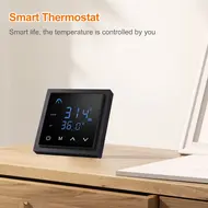 ​Smart Thermostat 16A Floor Heating Temperature Controller with LED Touch Screen 85-265V Electric Heating Controller - White 586