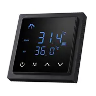 ​Smart Thermostat 16A Floor Heating Temperature Controller with LED Touch Screen 85-265V Electric Heating Controller - White 586