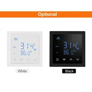 ​Smart Thermostat 16A Floor Heating Temperature Controller with LED Touch Screen 85-265V Electric Heating Controller - White 586