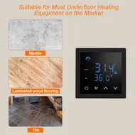 ​Smart Thermostat 16A Floor Heating Temperature Controller with LED Touch Screen 85-265V Electric Heating Controller - White 586