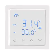 ​Smart Thermostat 16A Floor Heating Temperature Controller with LED Touch Screen 85-265V Electric Heating Controller - White 586