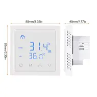 ​Smart Thermostat 16A Floor Heating Temperature Controller with LED Touch Screen 85-265V Electric Heating Controller - White 586