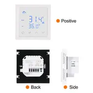​Smart Thermostat 16A Floor Heating Temperature Controller with LED Touch Screen 85-265V Electric Heating Controller - White 586