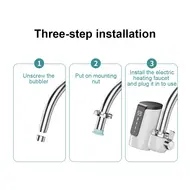 ​Tankless hot water heater Electric water heater Electric faucet with large screen Dynamic digital display No installation required Instant hot and cold water heater for bathroom kitchen 618