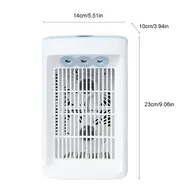 ​USB Desk Fan Portable Air Conditioning Fan Water Cooling Fan Desktop Fan - 2Pcs 598