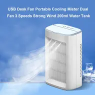 ​USB Desk Fan Portable Air Conditioning Fan Water Cooling Fan Desktop Fan - 2Pcs 598