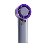 ​USB Rechargeable Mini Cooling Fan Handheld Desktop Fan - Purple 605