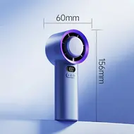 ​USB Rechargeable Mini Cooling Fan Handheld Desktop Fan - Purple 605