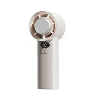 ​USB Rechargeable Mini Cooling Fan Handheld Desktop Fan - Beige 604