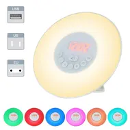 Wake Up Light Alarm Clock Sunrise Sunset Simulation Digital Clock 630