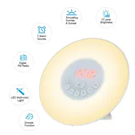 Wake Up Light Alarm Clock Sunrise Sunset Simulation Digital Clock 630