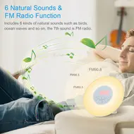Wake Up Light Alarm Clock Sunrise Sunset Simulation Digital Clock 630