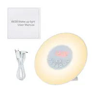 Wake Up Light Alarm Clock Sunrise Sunset Simulation Digital Clock 630