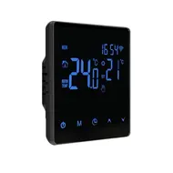​WiFi Smart Thermostat LCD display touch screen temperature controller for 3A water heating - Silver 566