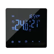 ​WiFi Smart Thermostat LCD display touch screen temperature controller for 3A water heating - Silver 566