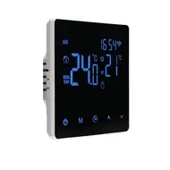 ​WiFi Smart Thermostat LCD display touch screen temperature controller for 3A water heating - Silver 566