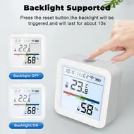 ​WiFi Thermometer Hygrometer TY App Smart Thermometer for Home LCD Backlight with Removable Stand Digital Temperature Humidity Sensor Real Time Monitoring Recording for Bedroom Greenhouse Garage 567