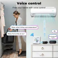 ​WiFi Thermometer Hygrometer TY App Smart Thermometer for Home LCD Backlight with Removable Stand Digital Temperature Humidity Sensor Real Time Monitoring Recording for Bedroom Greenhouse Garage 567