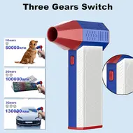 ​X3 Super Turbo Fan Jet Dry Blower High speed 130000 rpm hand held dust extractor 619