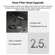 Xiaomi Mijia Cordless Car Wash 2 MJXCJ002QW with 6m hose, suitable for caravans, bicycles, outdoor furniture 730