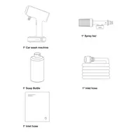 Xiaomi Mijia Cordless Car Wash 2 MJXCJ002QW with 6m hose, suitable for caravans, bicycles, outdoor furniture 730