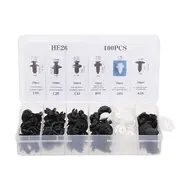​100Pcs Car Body Plastic Push Retainer Pin Rivet Fasteners Trim Moulding Clip Assortment 728