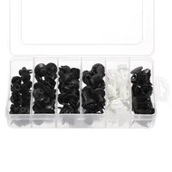 ​100Pcs Car Body Plastic Push Retainer Pin Rivet Fasteners Trim Moulding Clip Assortment 728