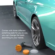 ​2000RPM Handheld Portable Cordless Car Polishing Machine Includes 3 Polishing Pads 731