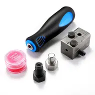 ​3/16 inch Double Flaring Tool Kit Auto Brake Line Flaring with Detachable Handheld Tools & Storage Box 689