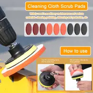 ​38PCS Car Polishing Pads Waxing Buffing Sponge Pad Kit Set  Car Polisher Buffer Waxer Sander Tool 687